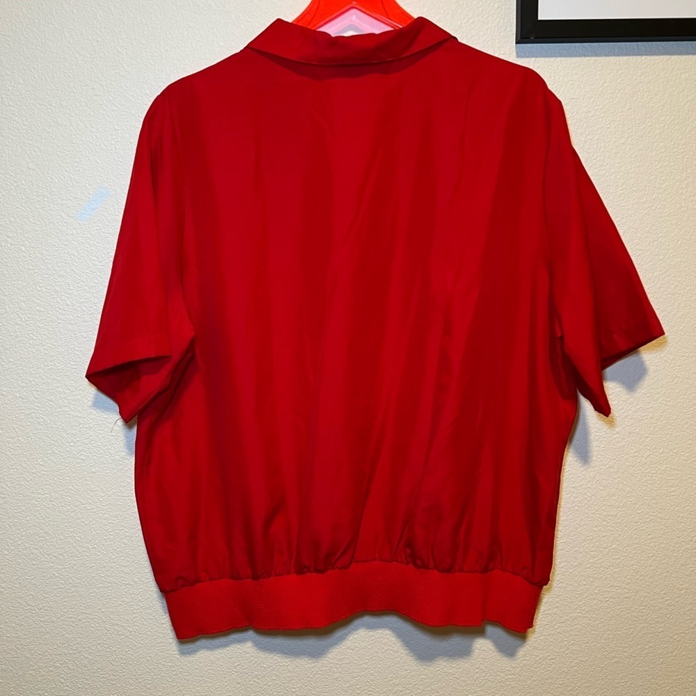 Red Women's Top - Picture 4 of 4